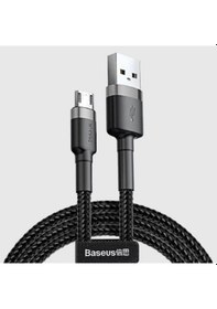 Resim BASEUS CAFULE MİCRO USB 1METRE 2.4A HIZLI ŞARJ HALAT USB KABLO 