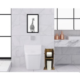 Resim Bk Home Doğal Masif Ahşap Tuvalet Kağıtlığı Ve Dekoratif Ahşap Si (551052470) 