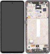 Resim Samsung Uyumlu Galaxy A52s A528 Lcd Ekran Dokunmatik Siyah Oled Çıtalı 