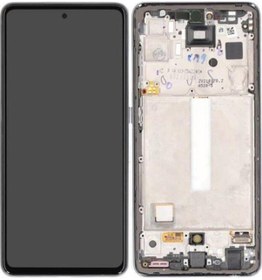 Resim Samsung Uyumlu Galaxy A52s A528 Lcd Ekran Dokunmatik Siyah Oled Çıtalı 