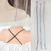 Resim 1 Çift Şık Ultra İnce Sütyen Askıları - Omuz Açık Kıyafetler için Mükemmel, Pembe/Mor/Mavi Renklerde, Cross-Back veya Halter Stilleri İçin Çok Yönlü Değiştirme, Arka Geçiş Desteği, Zarif Askı Tasarımı, Dayanıklı İç Giyim Aksesuarı 