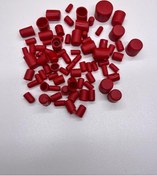 Resim Motorsiklet Vida Kapakları Kırmızı Yumuşak 