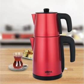 Resim Stilevs 30608 Biçay Vişne 1650 W Çelik Çay Makinesi 