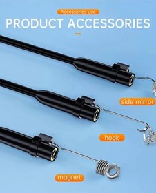 Resim Endoskop Yılan Video Apple Uyumlu iOS Ve Android Led Li 10 Metre 8 Mm Sert Kablo 2mp 