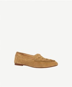 Resim Yargıcı Örgü Detaylı Deri Loafer 26ykay4015x 008 Camel 