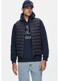 Resim Blume Lacivert Fermuarlı Ve Cepli Polyester Standard Fit Erkek Yelek Lacivert 