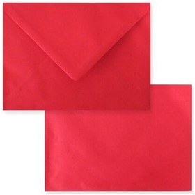 Resim Oyal Davetiye Zarfı 7x9 Kırmızı 80 Gr 50 Li 
