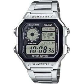 Resim Casio Ae1200wh-1a Analog Dijital Erkek Saat Gümüş 