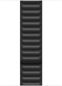 Resim Microsonic Apple Watch Series 8 41mm için Kordon Leather Link Band Siyah [Watch Series 8 41mm ile Uyumlu Kordon - Siyah] 