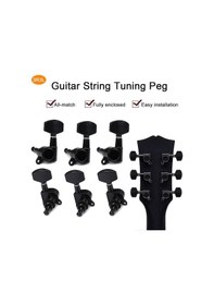 Resim Fluid Mha10b Akustik Gitar Burgusu 3+3 Set + Vida Somun Pul 
