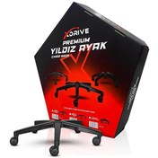 Resim XDrive Premium Siyah Tekerlek ve Kalın Metal Ayak 