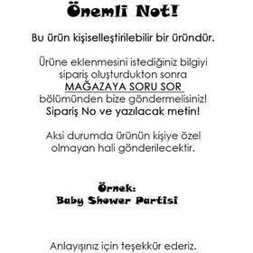 Resim 48 Adet 4 Cm Kişiye Özel Pembe Ayakta Bebek Hoşgeldin Baskılı Mat Etiket Sticker -4 