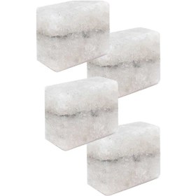 Resim 4 Adet Büyük Boy Çankırı Kaya Tuzu Sabunu Beyaz 200-300 Gr Arası 