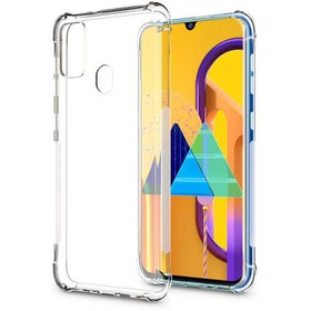 Resim Samsung Galaxy M30S Uyumlu Kılıf Şeffaf Köşelerde Darbelere Karşı Ultra Kalınlaştırılmış Darbe Korumalı Strong Cover 