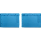 Resim Explosion1 2x S-140 Manyetik Yalıtım Silikon Lehimleme Mat Manyetik Onarım Mat Isıya Dayanıklı Çalışma Mat 932 ° F (Yurt Dışından) 