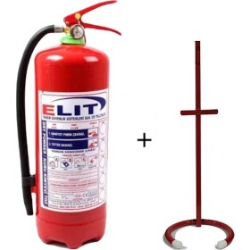 Resim Elit 6 Kg Ruhsata Uygun Kkt Yangın Söndürme Tüpü Yangın Söndürme Tüpü Askılığı 
