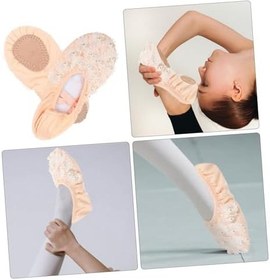 Resim BESPORTBLE 1çift Kız Çocukları Için Yumuşak Taban Bale Ayakkabıları Yoga Mekan Kullanımı Için Nefes Alabilir Ve Kaymaz Tasarım Ile Güvenli Adım Sağlar 