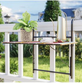 Resim Bino Katlanır Askılı Mutfak Balkon Veranda Masası Çok Renkli 