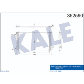 Resim Kondenser C8 Celysse Lancia Phedra Peugeot P807 2.2 Jtd 2002- 504644978 