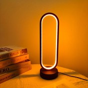 Resim 1 adet Modern Siyah ve Beyaz LED Masa Lambası USB Dimmer ile, İç Mekan Kullanımı, LED Işık Kaynağı, Elektronik Bileşenler İçerir, USB ile Güçlendirilmiş, Çalışma Voltajı ≤36V, Pilsiz, Yatak Odası ve Oturma Odası için İdeal, Mükemmel Noel ve Yeni Yıl Hediyesi 