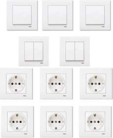 Resim Viko Karre Beyaz Set 11 