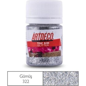 Resim Artdeco Toz Sim (Glitter) 322 Gümüş 