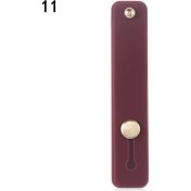 Resim GongtuShop No.11 Stili Şeker Renk Parmak Yüzük Tutucu Silikon Telefon El Bandı Tutucu iPhone Bileklik Askı Itme Çekme Kavrama Standı Braketi (Yurt Dışından) 