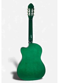 Resim Longa Kesik Kasa Klasik Gitar Yeşil 