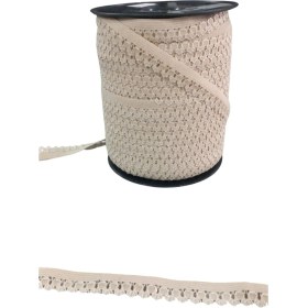 Resim Çamaşır Askısı Şerit En 1 cm Bej 5 Metre 