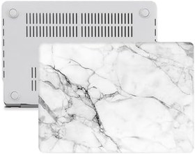 Resim McStorey Macbook Air Kılıf 13 inç Mermer11NL Eski USB Girişli Model 2010-2017 A1369 A1466 ile Uyumlu R-08 
