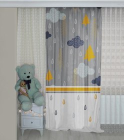 Resim Bebişim İskandinav Bi150 Çift Kanat Çocuk Odası Fon Perde 