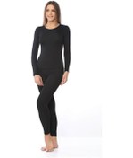 Resim Kadın Siyah Alt Üst Kışlık Termal Set Siyah 