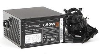 Resim Silverstone Essential 80Plus Bronze Sertifikalı 650W Güç Kaynağı (Tek 12V Kanal, 50A Akım) 