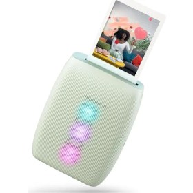 Resim Instax Mini Link 3 Yeşil Akıllı Telefon Yazıcısı ve 20'li Mini Film 