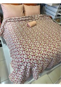 Resim Çiçek Desenli Tek Kişilik Pike 160x240 Cm Zarif, Ferah Ve Konforlu Seçim Renkli 