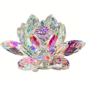 Resim 68mmk9 Kristal Cam Lotus Dekorasyonu için, Kristal Lotus Ev Masa Dekorasyonu için, Kristal Lotus Kağıt Ağırlığı için, Doğum Günü Noel Tatil Hediyesi, Kristal Lotus Yoga Dekorasyonu için, Kristal Güneş Tutucu 