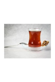 Resim 42021 Üsküdar Sade Çay Bardak 12 Adet Şeffaf 