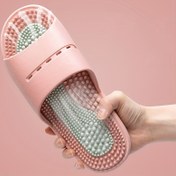 Resim Renk Bloklu Terlikler - Rahat PVC Günlük Ev & Dış Mekan Sandaletleri, Yumuşak Taban, Siyah, Turuncu/Siyah ve Pembe/Yeşil-Mavi Renklerde Moda Her Mevsim Ayakkabı, İç Mekan Eğlencesi İçin İdeal 