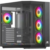 Resim Powerboost 750W (80+ Bronze) 7*12CM Argb Fanlı PBA4375B Seaview Gamıng Oyun Kasası Siyah 