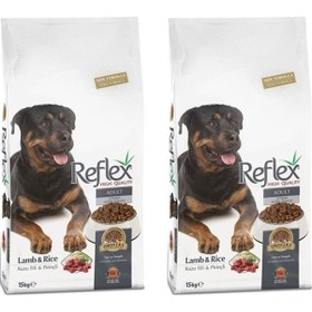 Resim Reflex Adult Dog Kuzu Etli & Pirinçli Yetişkin Köpek Maması 2 x 15 KG 
