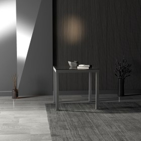 Resim Camlan Yemek Masası & Toplantı Masası - Gri / S 