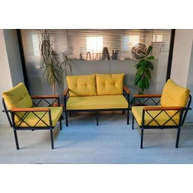 Resim Adım Shops Safir Bahçe,balkon,teras,cafe,çayseti Koltuk Takımı-Oturma Grubu 