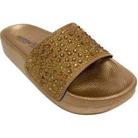 Resim Witta 54121-24 Anatomik Fashıon Taşlı Kadın Terlik Bakır 