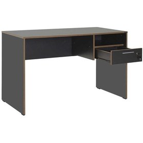 Resim Concept Kilitli Çekmeceli Çalışma Masası-antrasit-kontra 120x75x60 Cm Gxyxd 