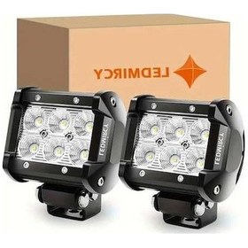 Resim Pazly 2 Adet Ledmırcy 4 İnçlik Led Çalışma Işığı Çubuğu Alüminyum Yüksek Lümen Dc12 24v Kamyon Suv Atv Tekne Offroad Araçlar İçin 