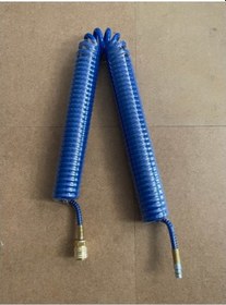 Resim Elsa Teknik Jaklı Spiral Hava Hortumu Pe 5x8x10 Metre Sarı Stoperli 