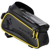 Resim Dancemonkey Cbtx Dokunmatik Su Geçirmez Bisiklet Ön Gidon Telefon Çantası Sarı Sarı 