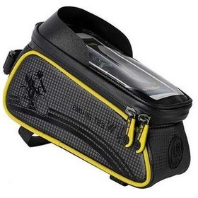 Resim Dancemonkey Cbtx Dokunmatik Su Geçirmez Bisiklet Ön Gidon Telefon Çantası Sarı Sarı 