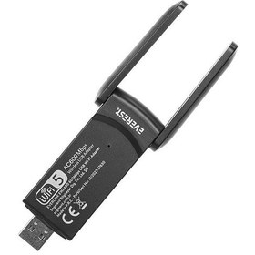 Resim Everest Everlınk Ewa600 600mbps 2.4ghz/5ghz Wıfı-5 Ac600 Rtl8811 2 2dbi Antenli Usb Kablosuz Adaptör 