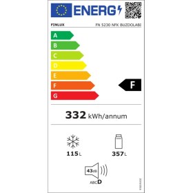 Resim Finlux FN 5230 NFK F Enerji Sınıfı 471 Lt NoFrost Alttan Donduruculu Buzdolabı 